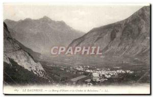 Old Postcard The Dauphine Le Bourg D & # 39Oisans And La Chaine De Belledonne