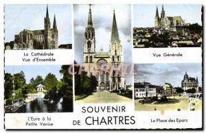 Modern Postcard Souvenir De La Place Des Chartres Epars