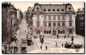 Bordeaux - Caisse d & # 39Epargne - Old Postcard