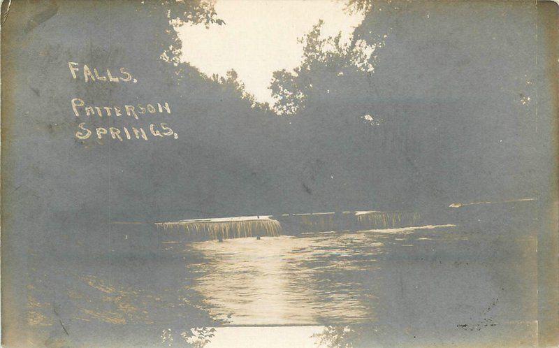 C-1910 Falls Patterson Springs Illinois RPPC real photo postcard 5778