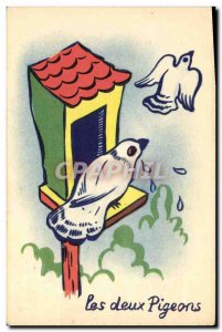 Postcard Old Pigeon Dove Both pigeons Laboratories Clevenot Rue Anquetil Noge...