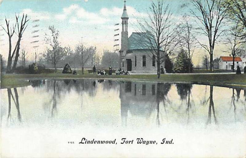 Lindenwood in Fort Wayne Indiana IN 1908 Divided Back