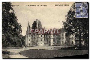 Old Postcard Chateau Fontaine Henry Calvados