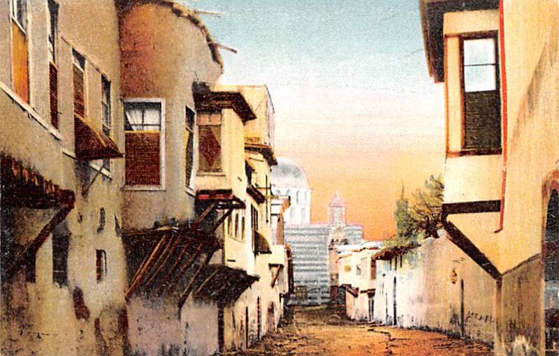 Damas, Syria Postcard, Syrie Turquie, Postale, Universelle, Carte Rue Droite ...