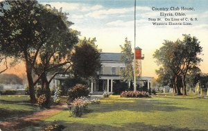 Elyria Ohio c1910 Postcard Country Club House