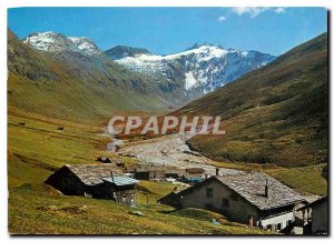 Postcard Modern Avers Juf Blick gegen den Uf Fluen Forcellina und Piz Turba