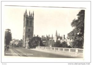 RP, Magdalen Bridge & College, Oxford, England, UK, 1920-1940s