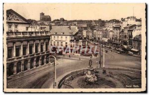 Old Postcard Belgium Liege Statue Gretry and Royal Theater