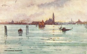 Vintage Postcard 1910's San Giorgio Maggiore Church Venetian Lagoons Oilette