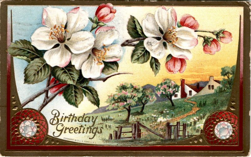 M.A. Barr, Robert S. Barr, Connes Birthday Series, 1910, May Postcard