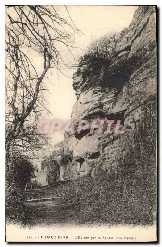 Old Postcard The High Barr The entrance by the path of Pietons