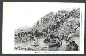 Ca 1902 PPC* So Africa Boer War Field Battery Crossing River UDB Mint