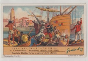 Complete Set of 6 History of the United States - Leibig Trading Cards -French