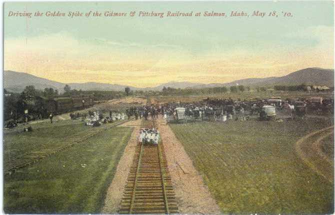 D/B Golden Spike for Gilmore & Pittsburg Railroad Salmon ID