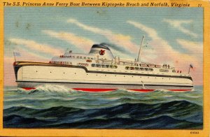 SS Princess Anne Ferry Boat, Kiptopeka Beach, Norfolk, VA