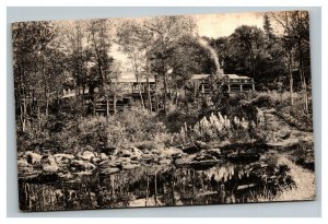 Vintage 1920's Postcard Long Trail Lodge Sherburne Pass Rutland Vermont