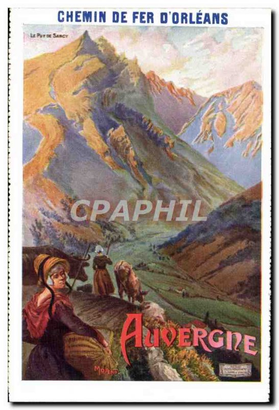 Old Postcard Train Railway d & # 39Orleans Auvergne