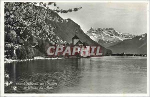 Modern Postcard Chateau de Chillon and Dents du Midi