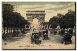 Postcard Old Paris Champs Elysees