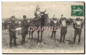 Old Postcard Army Cuirassiers orders for maneuvering