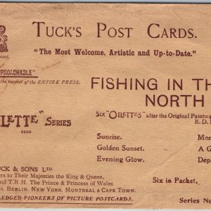 c1910s Raphael Tuck's Post Card Six Packet Empty Envelope Advertising Oilette 7R