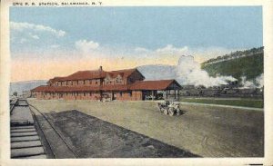 Erie R.R. Station, Salamanca, NY, USA Railroad Train Depot Unused 