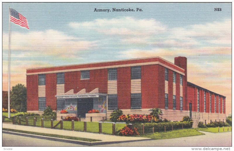 NANTICOKE, Pennsylvania, 1930-1940's; Armory