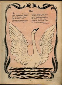 231238 GERMANY JUGEND Engels ECKMANN swan LEDA POSTER