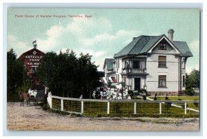 c1910 Farm House of Senator Douglas, Tantalion Saskatchewan Canada Postcard