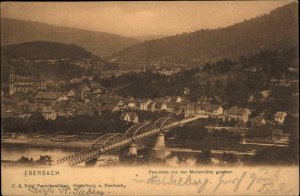 Eberbach Germany Panorama von der Marienhohe gesehen c1910 Vintage Postcard