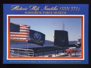 Groton, Connecticut/CT Postcard, Nautilus At Naval Submarine Base, US Navy