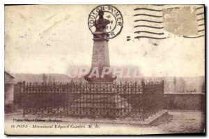 Postcard Ancient Monument Edgard Combes Pons