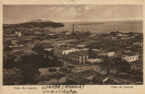 PC CPA ANGOLA / PORTUGAL, LOANDA, VIEW OF LOANDA, VINTAGE POSTCARD (b13326)