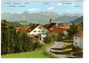 Name of Mountain Peaks  Strasbourg Zugspitze, Germany, Austria