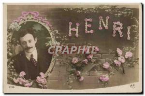 Postcard Old Henry Surname