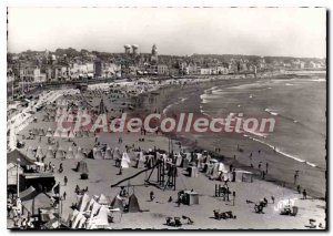 Modern Postcard Les Sables D'Olonne Vendee The Beach