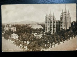 Vintage Postcard 1911 Temple Square Salt Lake City Utah