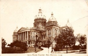 H47/ Des Moines Iowa RPPC Postcard 1911 Iowa State Capitol Building