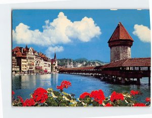 M-123634 Chapel bridge with Water Tower Lucerne Switzerland