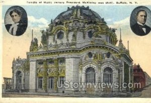 Temple of Music - Buffalo, New York NY Postcard