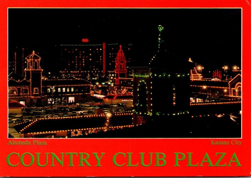 Missouri Kansas City Country Club Plaza Alameda Plaza At Night