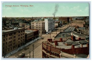 c1910 Portage Avenue Winnipeg Manitoba Canada Unposted Antique Postcard