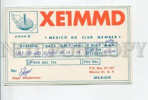 462876 1983 year Mexico radio QSL card