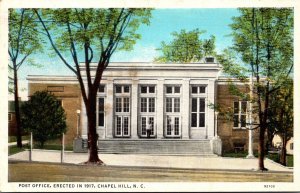 North Carolina Chapel Hill Post Office Erected In 1917 Curteich