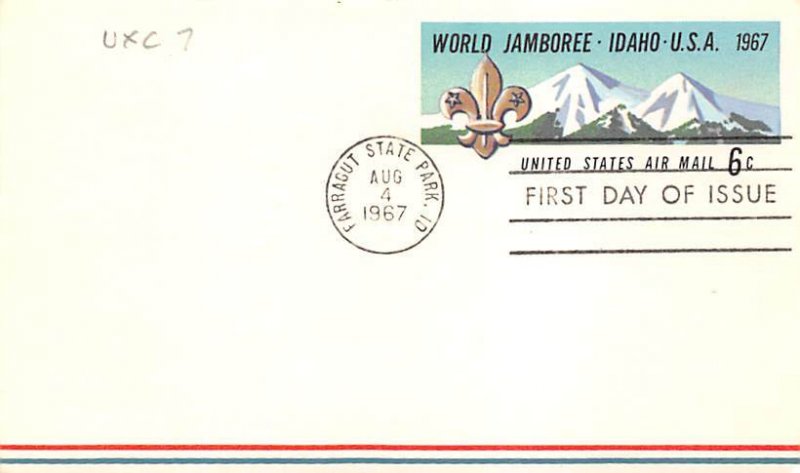 15th World Boy Scout Jamboree, First Day Issue Farragut State Park, Idaho, US...