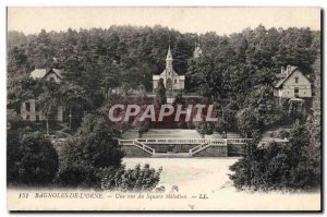 Old Postcard Bagnoles De L & # 39Orne A View From Square Melodion