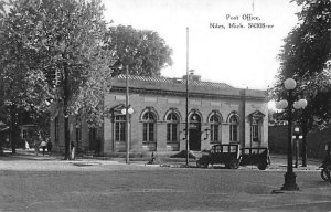 Post Office Real Photo - Niles, Michigan MI  