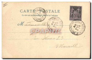 Old Postcard Old Paris Au Bon Marche The gable of the great hall of the palace