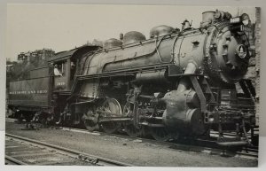 Locomotive Baltimore & Ohio no.1610 at Clarksburg WV Repro Postcard AA2