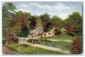 c1910's View From Mountain Sheep Hill New York Zoological Park Bronx NY Postcard